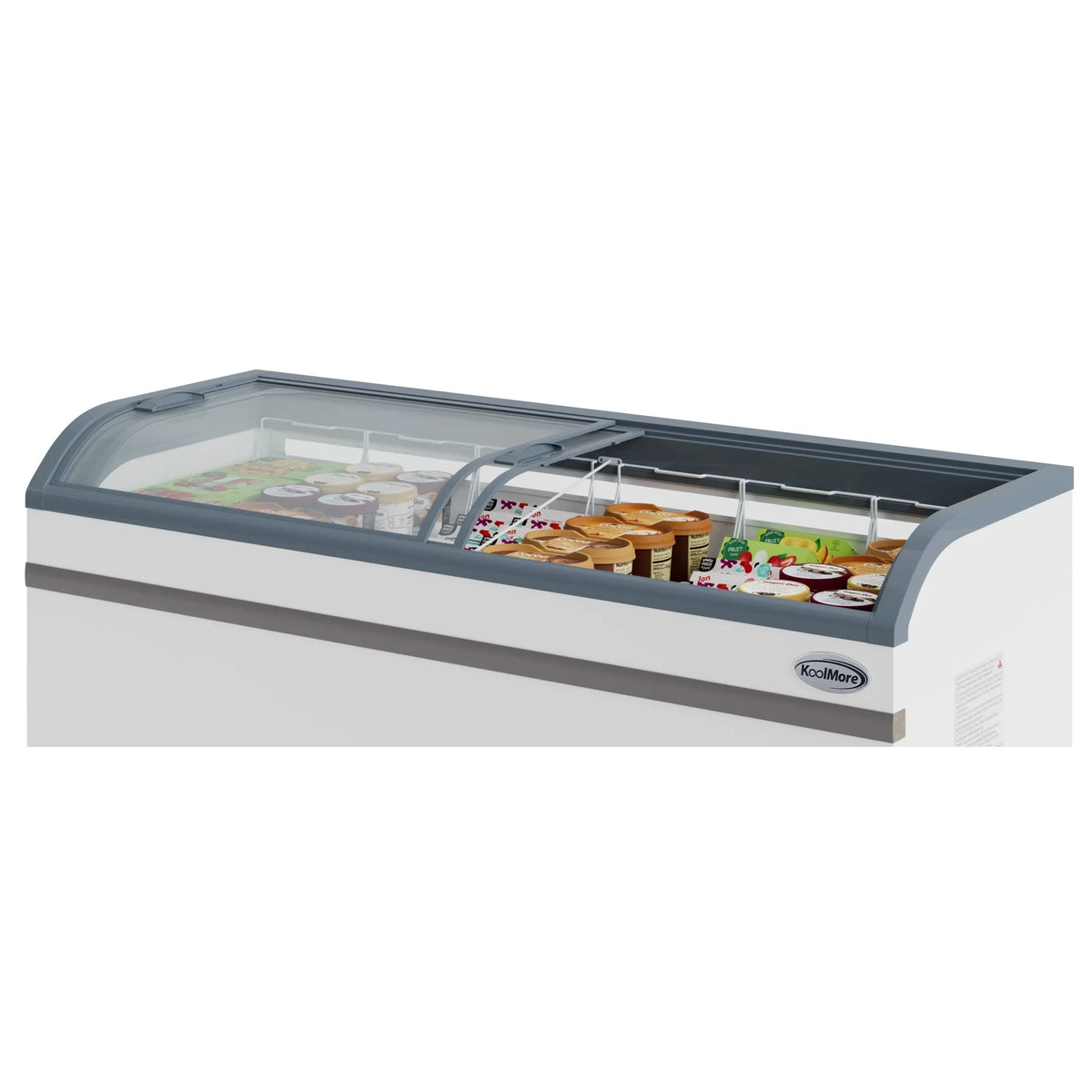 2026 NEW 65 Inch Manual Defrost Island Chest Freezer 16 cu. ft. Capacity in White