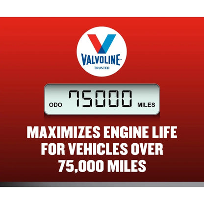 2026 NEW Valvoline Full Synthetic High Mileage MaxLife 5W-30 Motor Oil 5 QT, Case of 3