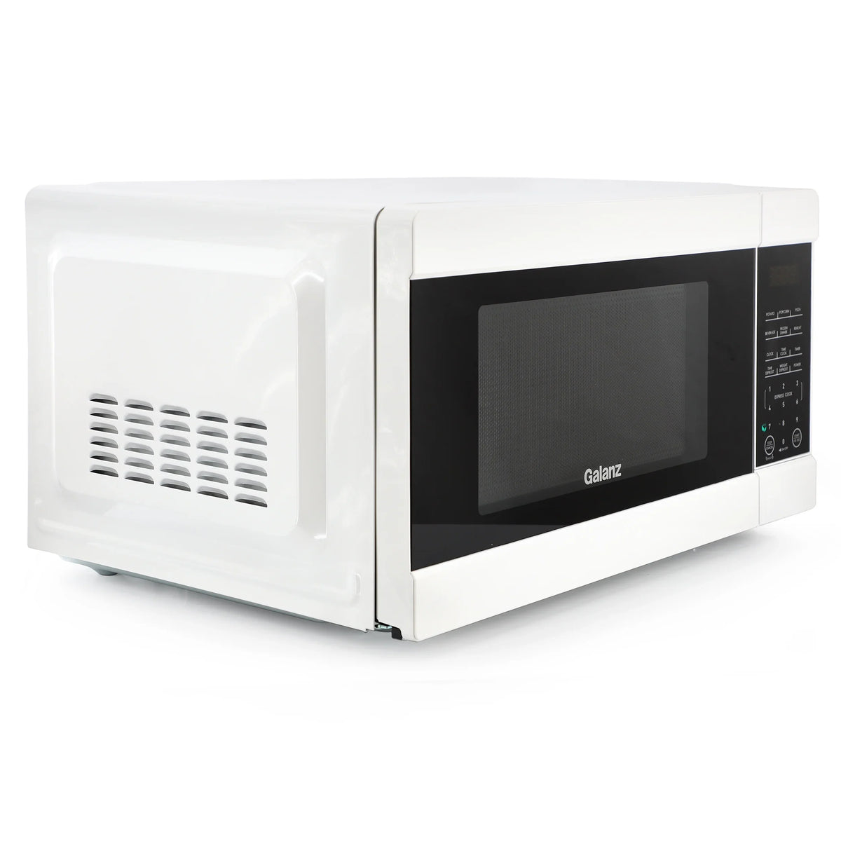 2026 NEW Galanz 1.1 cu ft 1000W Countertop Microwave Oven in White with One Touch Express Cooking