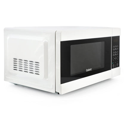 2026 NEW Galanz 1.1 cu ft 1000W Countertop Microwave Oven in White with One Touch Express Cooking