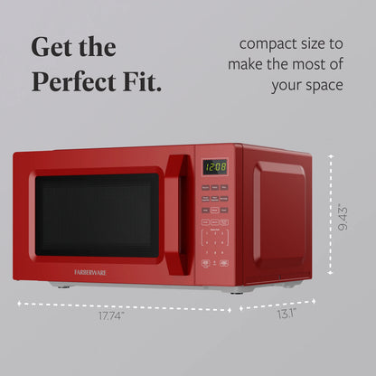 2026 NEW Farberware 1.1 Cu. Ft. 1000-Watt Compact Microwave Oven, Black