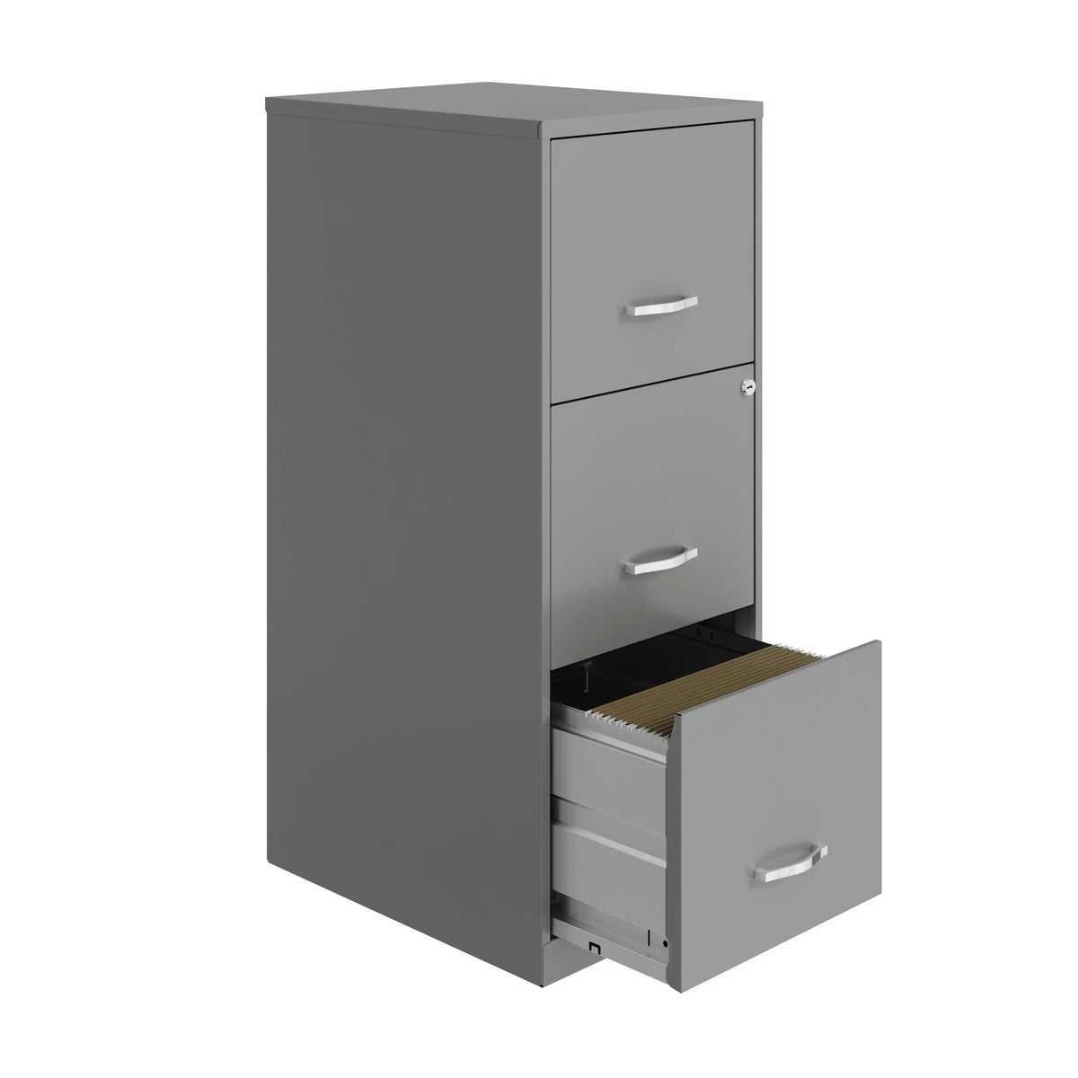 2026 NEW Space Solutions 18" Deep 3 Drawer Smart Letter Width Vertical File Cabinet, Navy