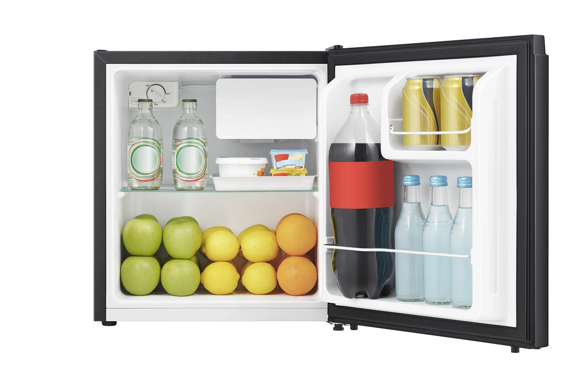 2026 NEW Hisense 1.6 Cu ft Single Door Mini Fridge, Black, Energy Star, 1 Year Warranty, WMS017M6XBE New