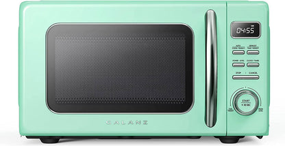 2026 NEW Galanz Retro Countertop Microwave Oven with Auto Cook & Reheat, Defrost, Quick Start Functions, Easy Clean with Glass Turntable, Pull Handle, .9 cu ft, Black