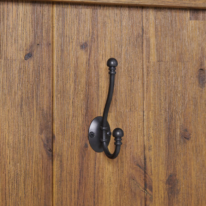 2026 NEW Alaterre Furniture Castleton 70 in. Hall Tree with Bench, Shelves & Coat Hooks -C Solid Mango Wood Entryway Organizer in Driftwood Finish