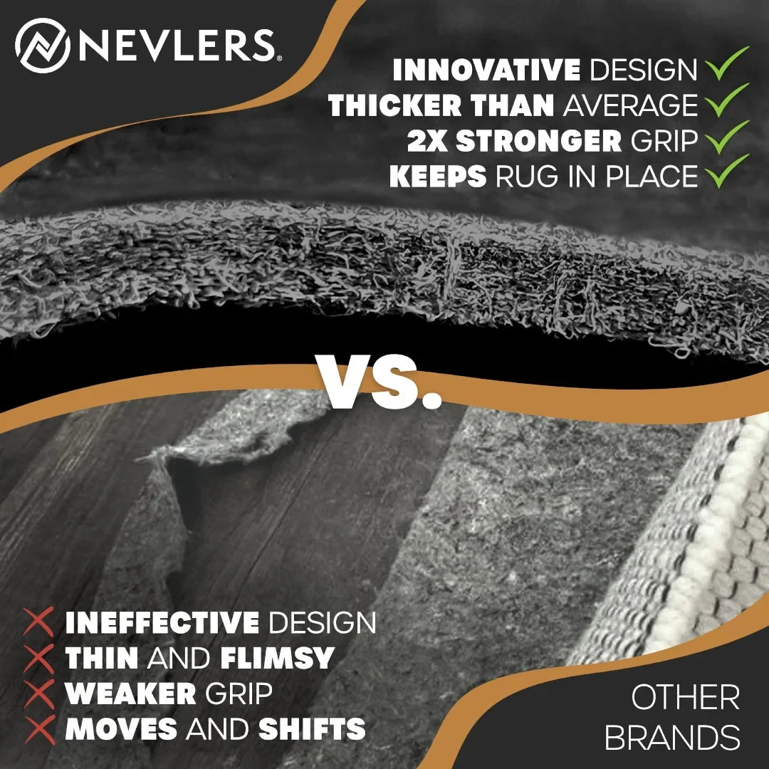 2026 NEW Nevlers 9 ft. x 12 ft. Non-Slip Felt Rug Pad for Carpet Padding
