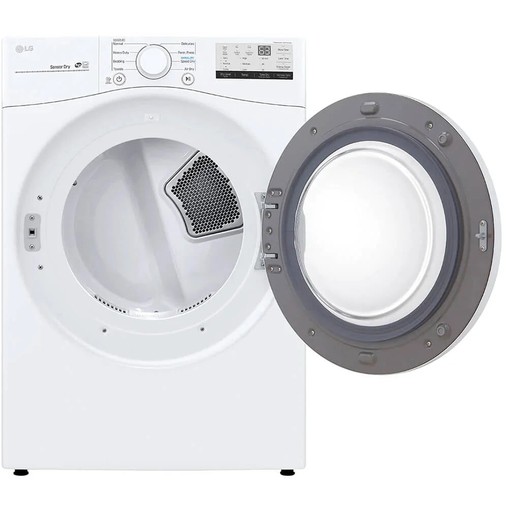 2026 NEW LG DLE3400W 7.4 Cu. Ft. White Front Load Electric Dryer