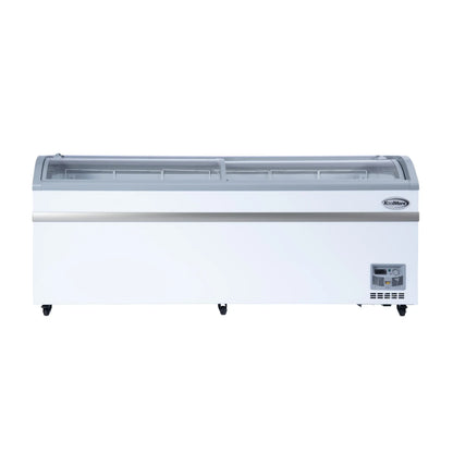 2026 NEW 65 Inch Manual Defrost Island Chest Freezer 16 cu. ft. Capacity in White