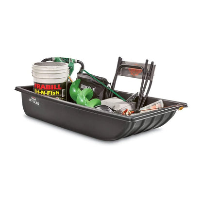 2026 NEW Eagle Claw Shappell 54 in. JS1 Jet Sled, Gear Hauler Heavy Duty Ice Fishing, Black