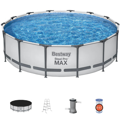 2026 NEW Bestway Steel Pro MAX 10' x 30" Above Ground Pool Set Round