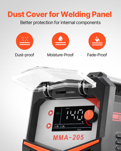 2026 NEW VEVOR TIG Welder 2-In-1 Welding Machine Lift MMA Stick Arc IGBT Hot Start LED