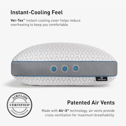 2026 NEW Bedgear Frost Performance Pillow - Size 3.0 - Cooling Bed Pillow for Hot Sleepers - Medium Firmness Pillow for All Sleep Positions, Hypoallergenic