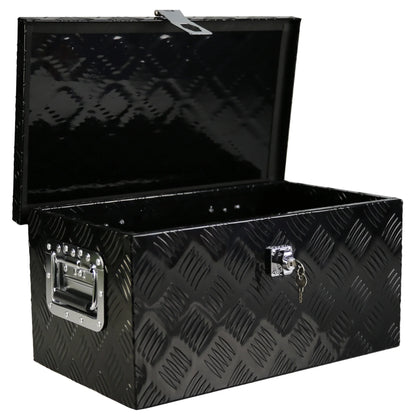 2026 NEW 20'' Metal Truck Tool Box, Aluminum Tool Box Storage Organizer for Truck Bed Trailer Pickup ATV, Lockable Tools Underbody Organizer W/Side Handle