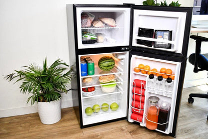 2026 NEW Frigidaire, 4.5 Cu. ft., 2 Door Compact Refrigerator-Chrome Trim, EFR451, Platinum