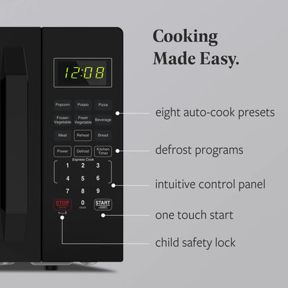 2026 NEW Farberware 1.1 Cu. Ft. 1000-Watt Compact Microwave Oven, Black