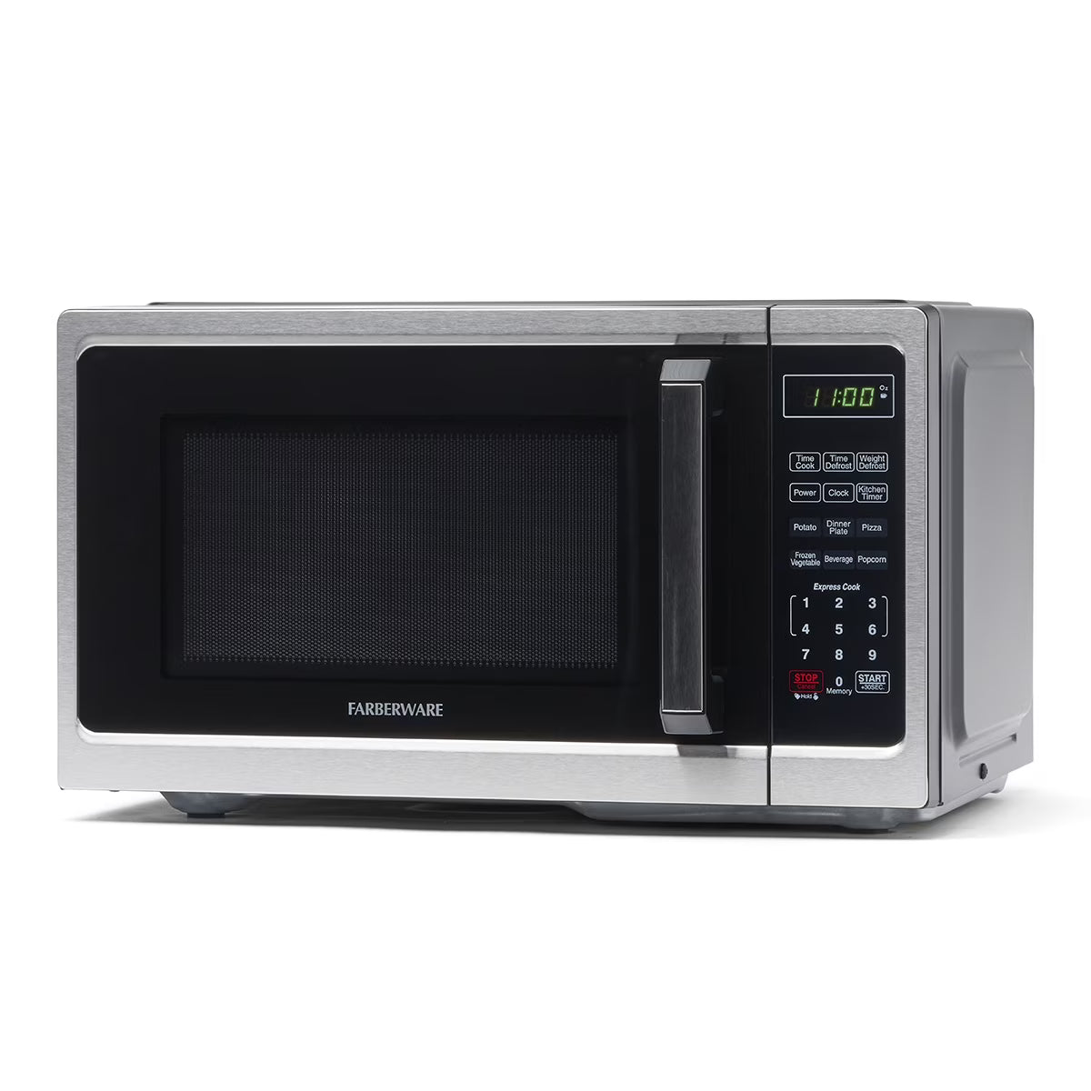 2026 NEW Farberware Classic 0.9 Cu. Ft 900-Watt Microwave Oven, Stainless Steel