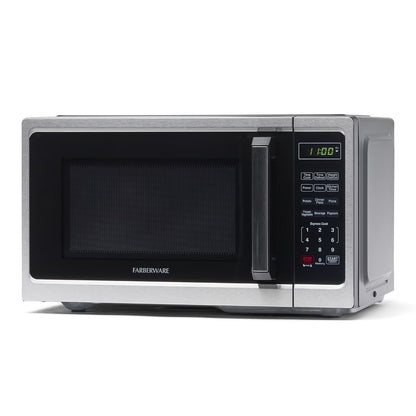2026 NEW Farberware Classic 0.9 Cu. Ft 900-Watt Microwave Oven, Stainless Steel