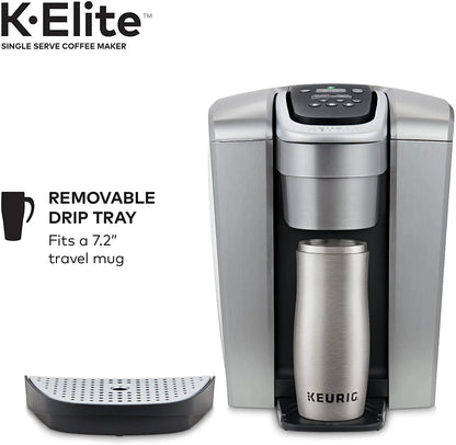 2026 NEW Keurig K-Elite Coffee Maker, Single Serve K-Cup Pod Coffee Brewer, With Iced Coffee Capability & 3-Month Brewer Maintenance Kit Includes Descaling Solution, Water Filter Cartridges & Rinse Pods
