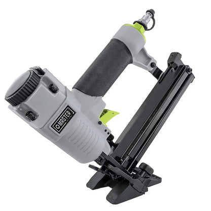 2026 NEW Master Mechanic 4-in-1 Mini Pneumatic Flooring Nailer/Stapler, Gray