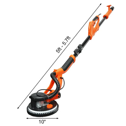 2026 NEW Topbuy 750W Electric Drywall Sander Foldable Drywall Vacuum Sander with Carrying Bag