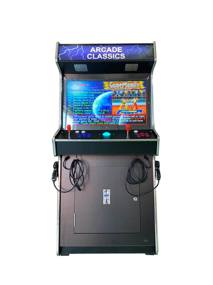 2026 NEW 2 PLAYER STANDUP Arcade Machine With 2 shooting Guns 4600 Games Multi-cade Upright Retro Cabinet Black