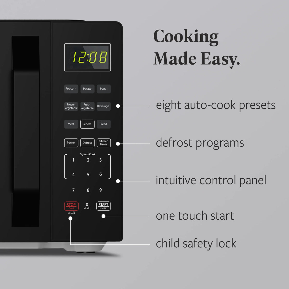 2026 NEW Farberware 1.1 Cu. Ft. 1000-Watt Compact Microwave Oven, Black