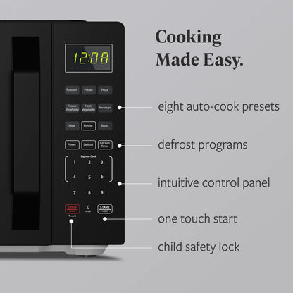 2026 NEW Farberware 1.1 Cu. Ft. 1000-Watt Compact Microwave Oven, Black