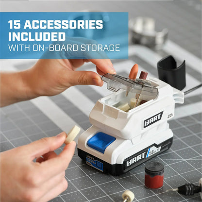 2026 NEW HART 20-Volt Cordless Precision Craft Rotary Tool Kit, Gen2