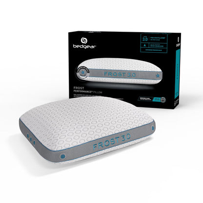 2026 NEW Bedgear Frost Performance Pillow - Size 3.0 - Cooling Bed Pillow for Hot Sleepers - Medium Firmness Pillow for All Sleep Positions, Hypoallergenic