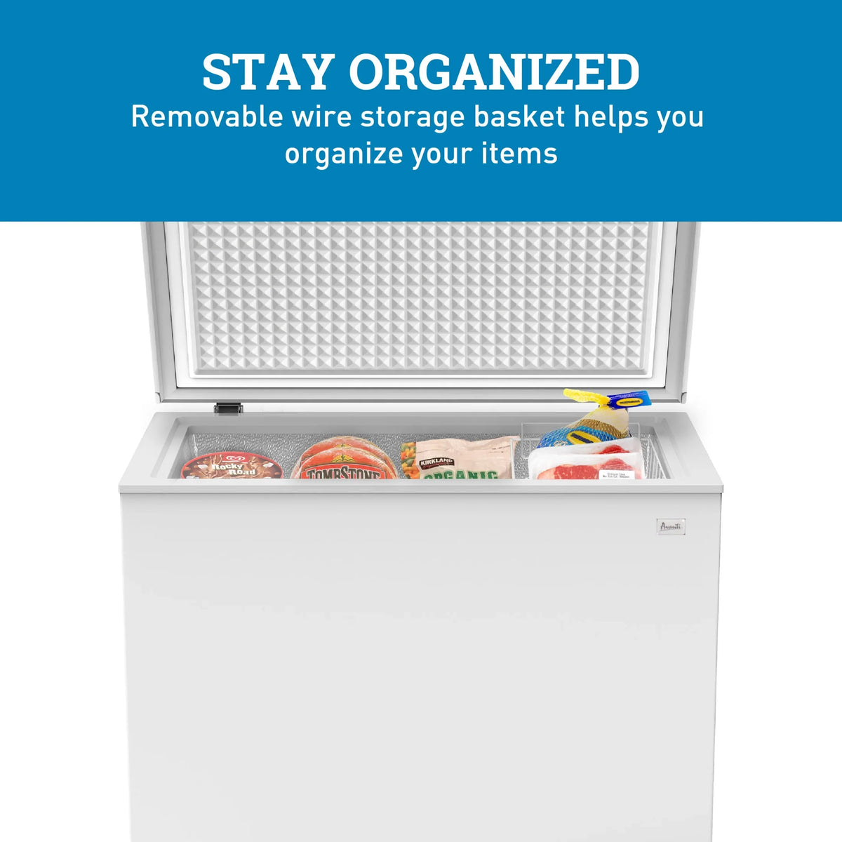 2026 NEW Avanti Garage Ready 5.0 Cu. Ft. Chest Freezer, White (CF5F0W)