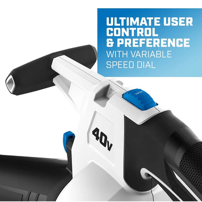 2026 NEW HART 40V Cordless Leaf Vacuum Kit, (1) 4.0Ah Lithium-Ion Battery