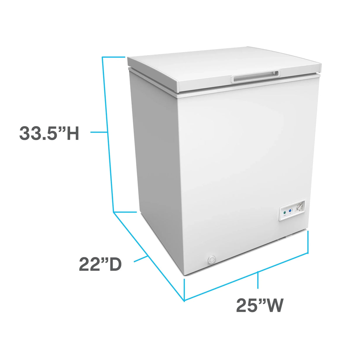 2026 NEW Avanti Garage Ready 5.0 Cu. Ft. Chest Freezer, White (CF5F0W)
