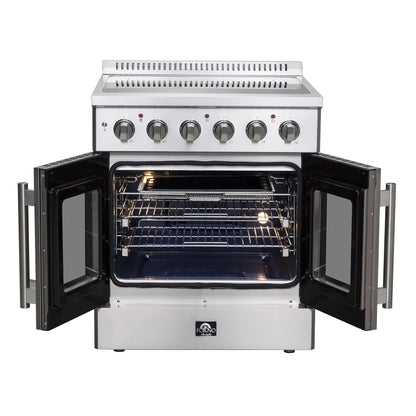 2026 NEW Forno Galiano 30-Inch Freestanding French Door Electric Range, True Convection, Energy Efficient