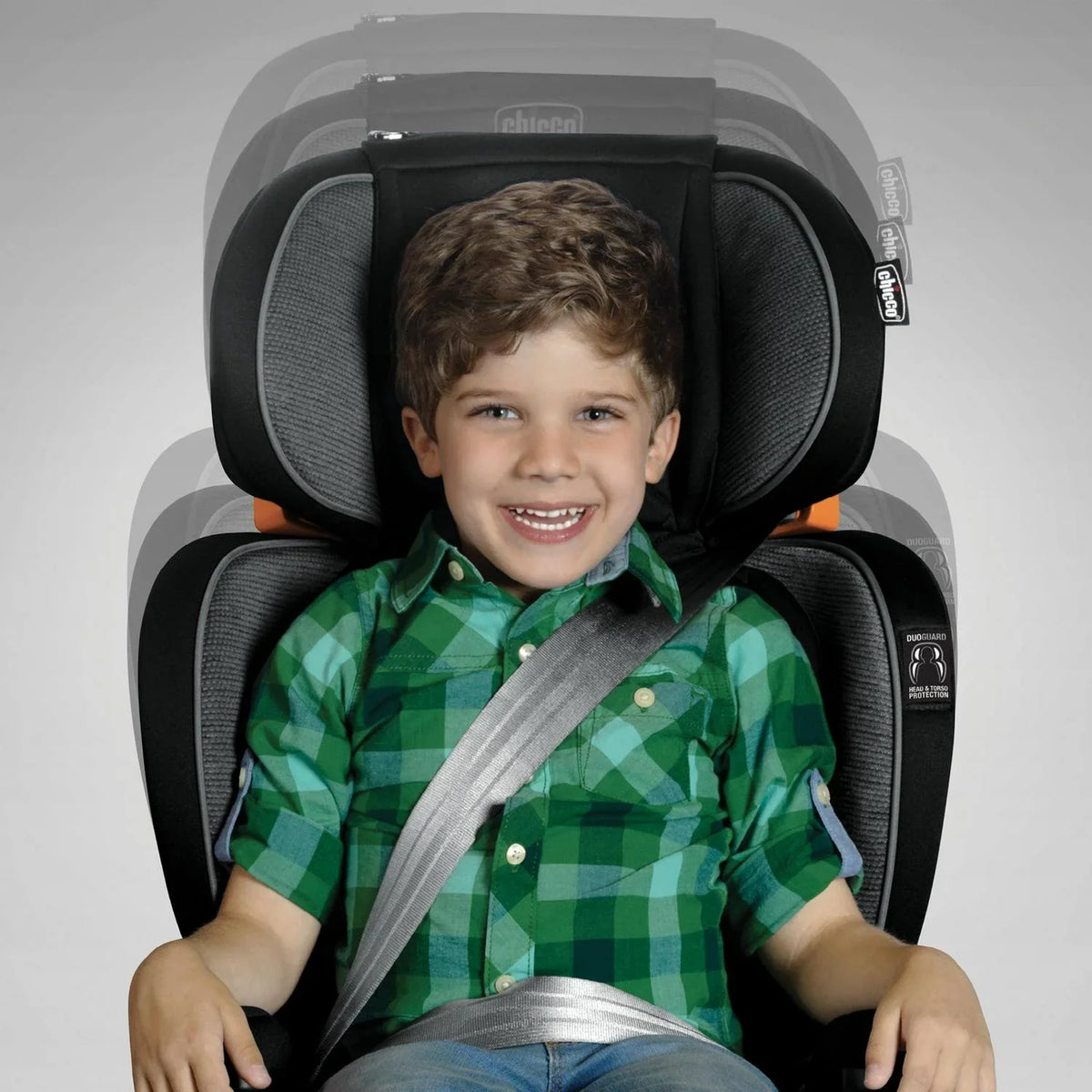 2026 NEW Chicco KidFit Zip Plus 2-in-1 Belt Positioning Booster Car Seat - Taurus (Black/Grey). New
