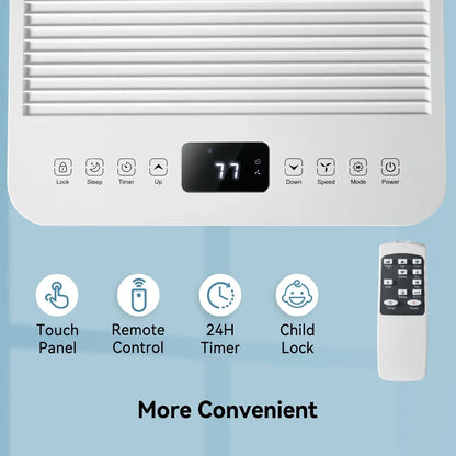 2026 NEW Bapipro 10,000 BTU Smart Portable AC - WiFi/Remote, 4-in-1 for 300 Sq.Ft, 24H Timer, Window Kit, "55dB, ETL Certified
