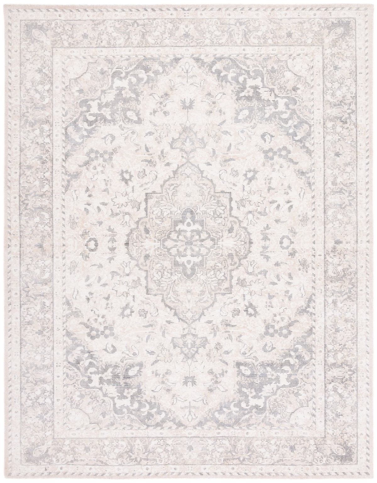 2026 NEW SAFAVIEH Restoration Vintage April Medallion Area Rug, Grey/Ivory, 8' x 10'