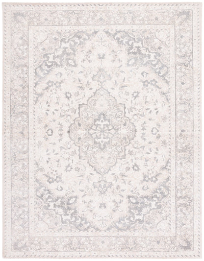 2026 NEW SAFAVIEH Restoration Vintage April Medallion Area Rug, Grey/Ivory, 8' x 10'