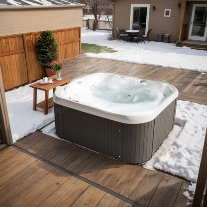 2026 NEW Patiowell 2 Person Home Spa Hot Tub for Outdoor, with 41pcs Massage Jets, LED lighting, Built-In Water Purification System, 900L, Black