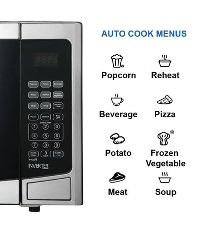 2026 NEW Emerson 1.2 Cu Ft, 1000W Stainless Steel Countertop Microwave Oven with Inverter Technology, Touch Control, MWI1212SS