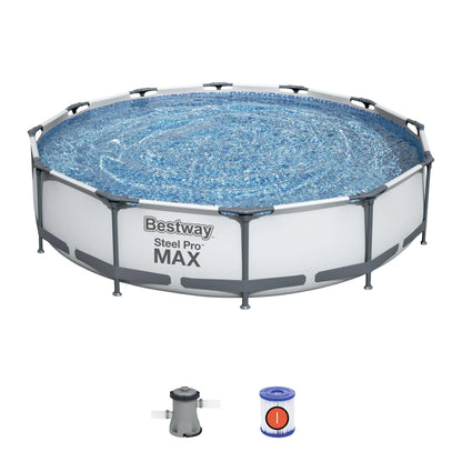 2026 NEW Bestway Steel Pro MAX 10' x 30" Above Ground Pool Set Round