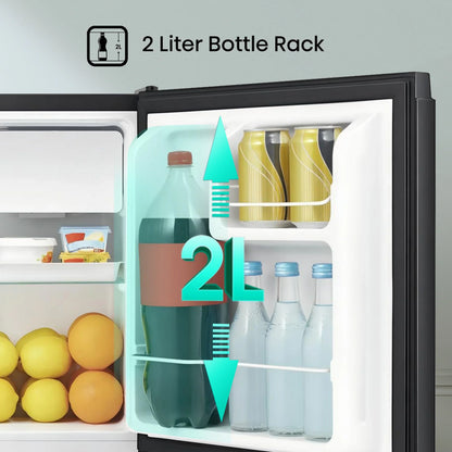 2026 NEW Hisense 1.6 Cu ft Single Door Mini Fridge, Black, Energy Star, 1 Year Warranty, WMS017M6XBE New