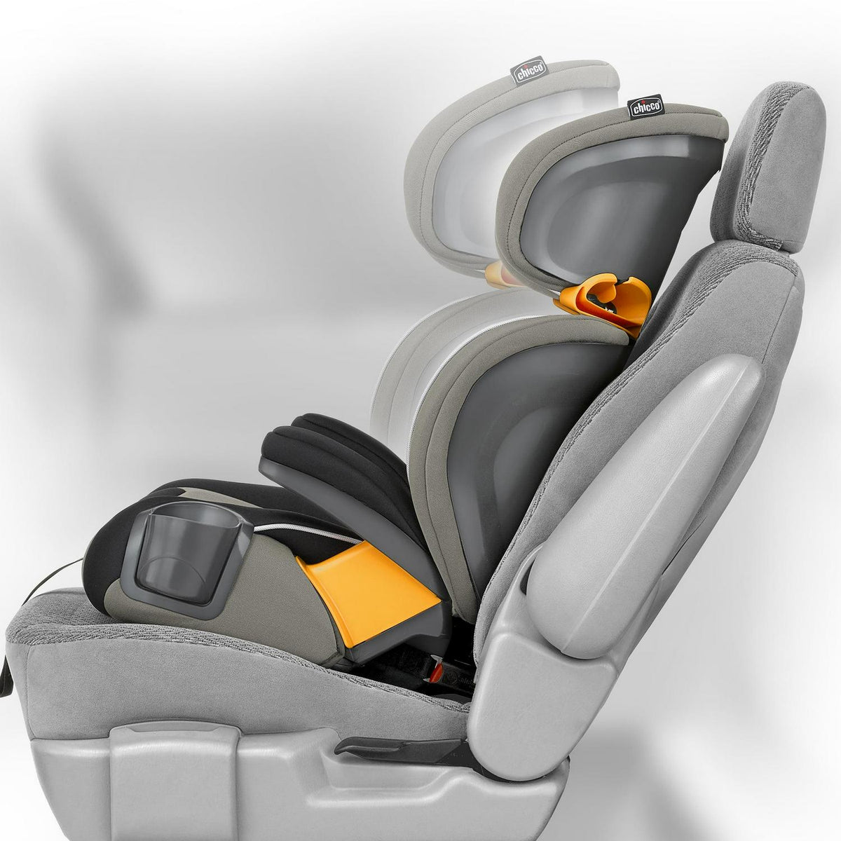 2026 NEW Chicco KidFit Zip Plus 2-in-1 Belt Positioning Booster Car Seat - Taurus (Black/Grey). New