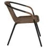 2026 NEW Emma + Oliver Indoor/Outdoor Stacking Rattan Restaurant Patio Chairs, Set of 2, Gray