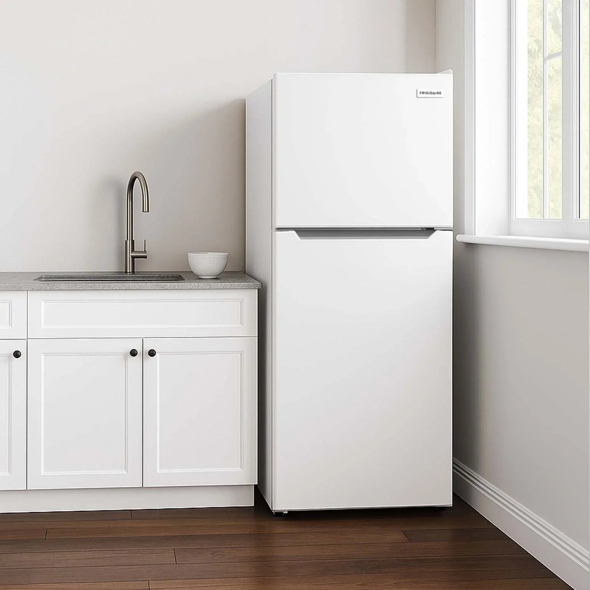 2026 NEW Frigidaire 10 Cu. Ft. Top Mount Refrigerator, Frost Free, Platinum, EFR1033-SS-6Com