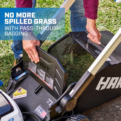 2026 NEW HART 40-Volt 21-inch Supercharge 3-in-1 Self-Propelled Mower Kit, (2) 6.0Ah Lithium-Ion Batteries