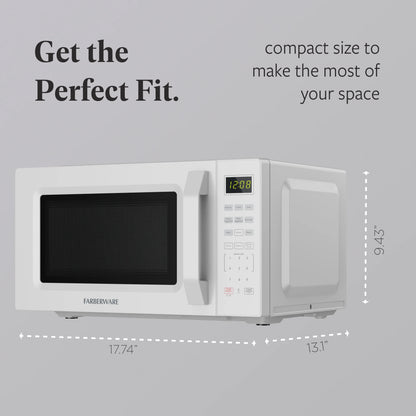 2026 NEW Farberware 1.1 Cu. Ft. 1000-Watt Compact Microwave Oven, Black