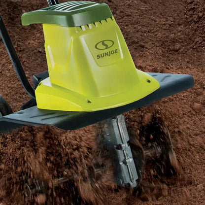 2026 NEW Sun Joe TJ602E Electric Garden Tiller/Cultivator, 12-Inch, 8 Amp