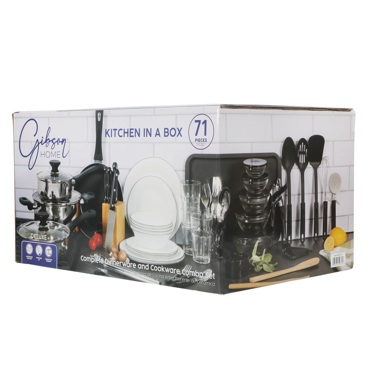 2026 NEW Gibson Home 71-Piece Stainless Steel Silver Cookware Combo Set