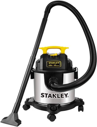 2026 NEW 4 Gallon Wet Dry Vacuum, 4 Peak HP Stainless Steel 3 in 1 Shop Vacuum Blower with Powerful Suction, Vacuum for Job Site, Garage, Basement, Workshop