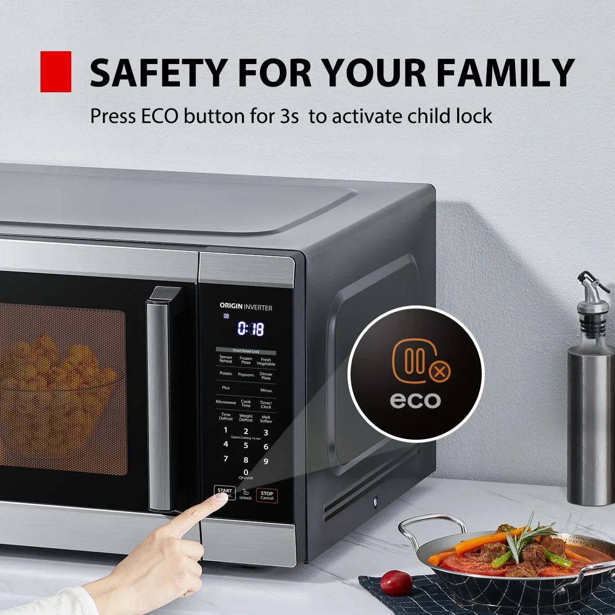 2026 NEW Toshiba 2.2 cu. ft. 24.4'' Microwave Oven in Stainless Steel